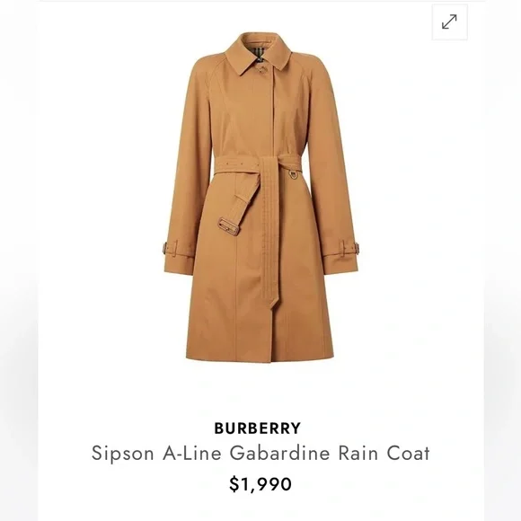 Burberry Sipson Gabardine Belted Trench - Picture 2 of 11